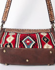 American Darling Messenger Hand Tooled Saddle Blanket Genuine Leather women bag western handbag purse
