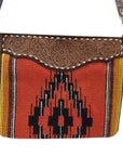 American Darling Messenger Hand Tooled Saddle Blanket Genuine Leather women bag western handbag purse