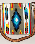 American Darling Large Crossbody Saddle Blanket Genuine Leather women bag western handbag purse