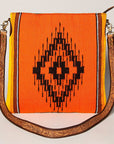 American Darling Large Crossbody Saddle Blanket Genuine Leather women bag western handbag purse