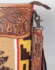 American Darling ADBGZ634 Signature Crossbody Hand Tooled Saddle Blanket Genuine Leather Women Bag Western Handbag Purse