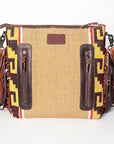 American Darling ADBGZ634 Signature Crossbody Hand Tooled Saddle Blanket Genuine Leather Women Bag Western Handbag Purse