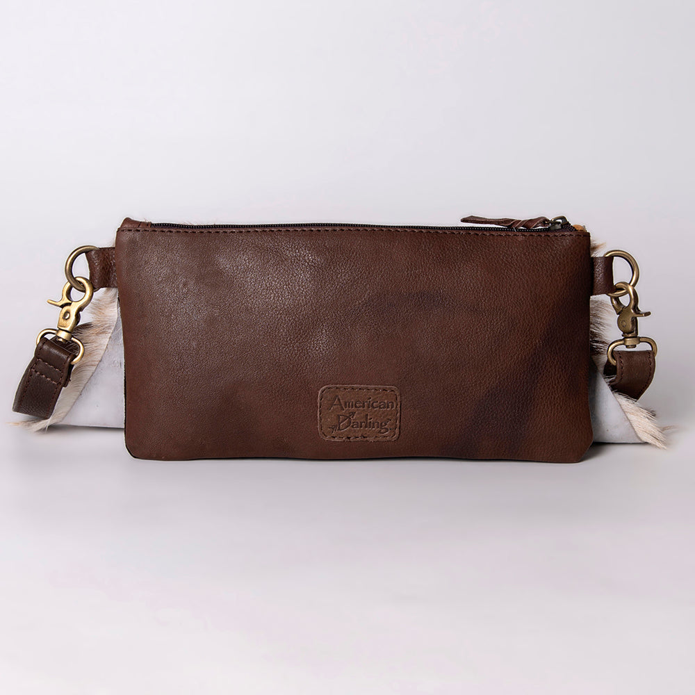 American Darling Hair On Genuine Leather Women Bag Western Handbag Purse
