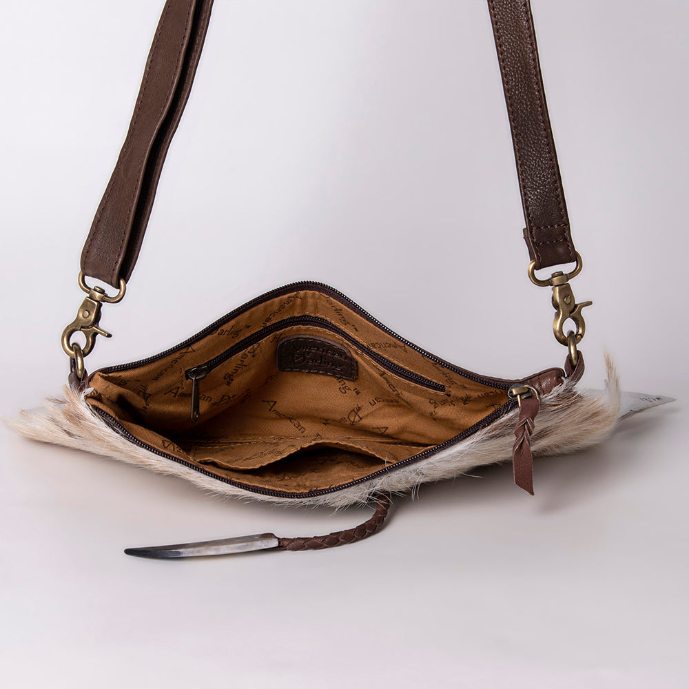 American Darling Hair On Genuine Leather Women Bag Western Handbag Purse