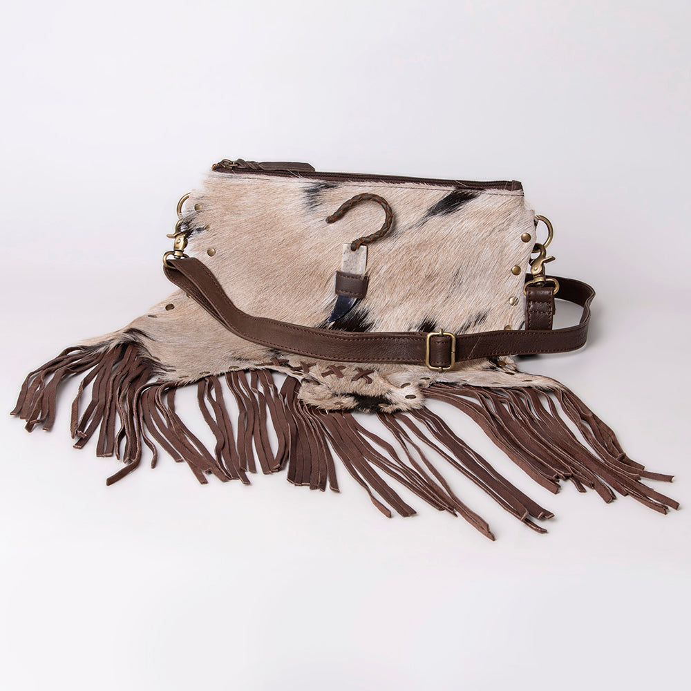 American Darling Hair On Genuine Leather Women Bag Western Handbag Purse