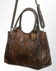 Never Mind Nmbgm127A Tote Vintage Handmade Genuine Cowhide Leather Women Bag Western Handbag Purse