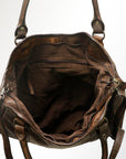 Never Mind Nmbgm127A Tote Vintage Handmade Genuine Cowhide Leather Women Bag Western Handbag Purse
