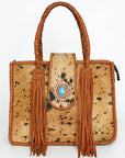 American Darling ADBGD176 Tote Hair-On Genuine Leather Women Bag Western Handbag Purse