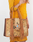American Darling ADBGD176 Tote Hair-On Genuine Leather Women Bag Western Handbag Purse