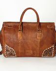 American Darling ADBG516 Duffel Hand Tooled Saddle Blanket Genuine Leather Women Bag Western Handbag Purse