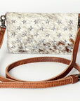 American Darling ADBG871 Small Crossbody Hair-On Genuine Leather Women Bag Western Handbag Purse