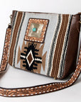 American Darling Messenger Saddle Blanket Genuine Leather Women Bag Western Handbag Purse