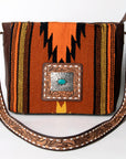American Darling ADBGA288A Large Crossbody Hand Tooled Saddle Blanket Genuine Leather women bag western handbag purse