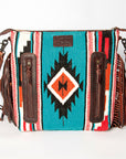 American Darling ADBGZ576A Signature Crossbody Hand Tooled Saddle Blanket Genuine Leather women bag western handbag purse