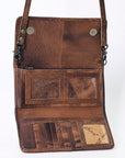 American Darling Hair On Genuine Leather Women Bag Western Handbag Purse