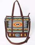 American Darling Saddle Blanket Genuine Leather Women Bag Western Handbag Purse