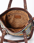 American Darling Saddle Blanket Genuine Leather Women Bag Western Handbag Purse