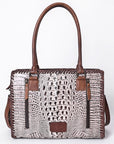 American Darling Crocodile Embossed Genuine Leather Women Bag Western Handbag Purse