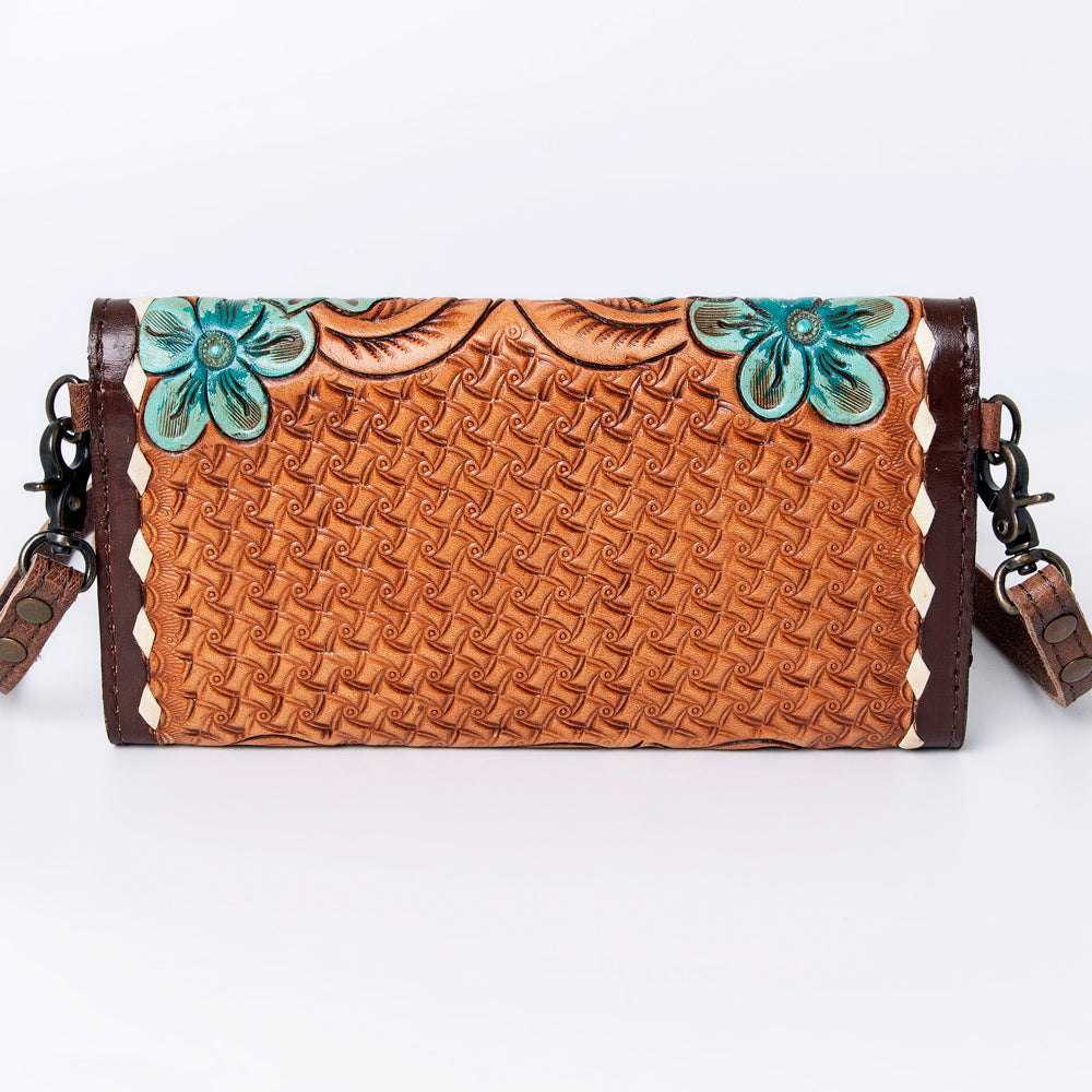 American Darling Wallet Hand Tooled Genuine Leather women bag western handbag purse
