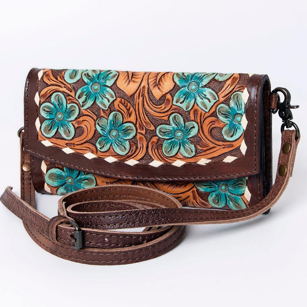 American Darling Wallet Hand Tooled Genuine Leather women bag western handbag purse