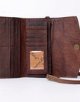 American Darling Wallet Hand Tooled Genuine Leather women bag western handbag purse