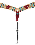HILASON Western Wool Breast Collar Headstall Set Tack Set Tan