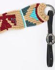 HILASON Western Wool Breast Collar Headstall Set Tack Set Tan