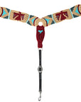 HILASON Western Wool Breast Collar Headstall Set Tack Set Tan