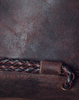 Hilason Crazy Horse Cow Leather Cowboy Hat Chocolate Brown