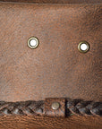 Crushable Cow Leather Reddish Brown Cowboy Hat Hilason