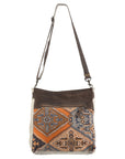 OHLAY MESSENGER Upcycled Canvas  Genuine Leather women bag western handbag purse