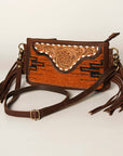 American Darling Small Crossbody Hand Tooled Saddle Blanket Genuine Leather Women Bag Western Handbag Purse