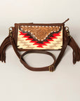 American Darling Small Crossbody Hand Tooled Saddle Blanket Genuine Leather Women Bag Western Handbag Purse