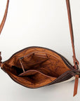 American Darling ADBG894 Large Crossbody Hair-On Genuine Leather Women Bag Western Handbag Purse