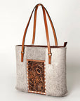 American Darling Tote Hand Tooled Hair-On Genuine Leather Western Women Bag Handbag Purse | Travel Bags College Casual
