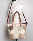 American Darling ADBG533 Tote Hair On Genuine Leather Women Bag Western Handbag Purse