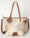 American Darling ADBG533 Tote Hair On Genuine Leather Women Bag Western Handbag Purse