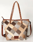 American Darling ADBG533 Tote Hair On Genuine Leather Women Bag Western Handbag Purse