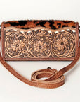 American Darling ADBG486A Wallet Hand Tooled Genuine Leather Women Bag Western Handbag Purse