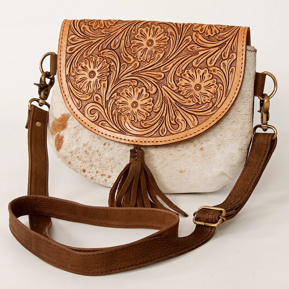 American Darling Messenger Hand Tooled Genuine Leather Women Bag Western Handbag Purse