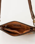 American Darling Small Crossbody Beautifully Hand Tooled Genuine