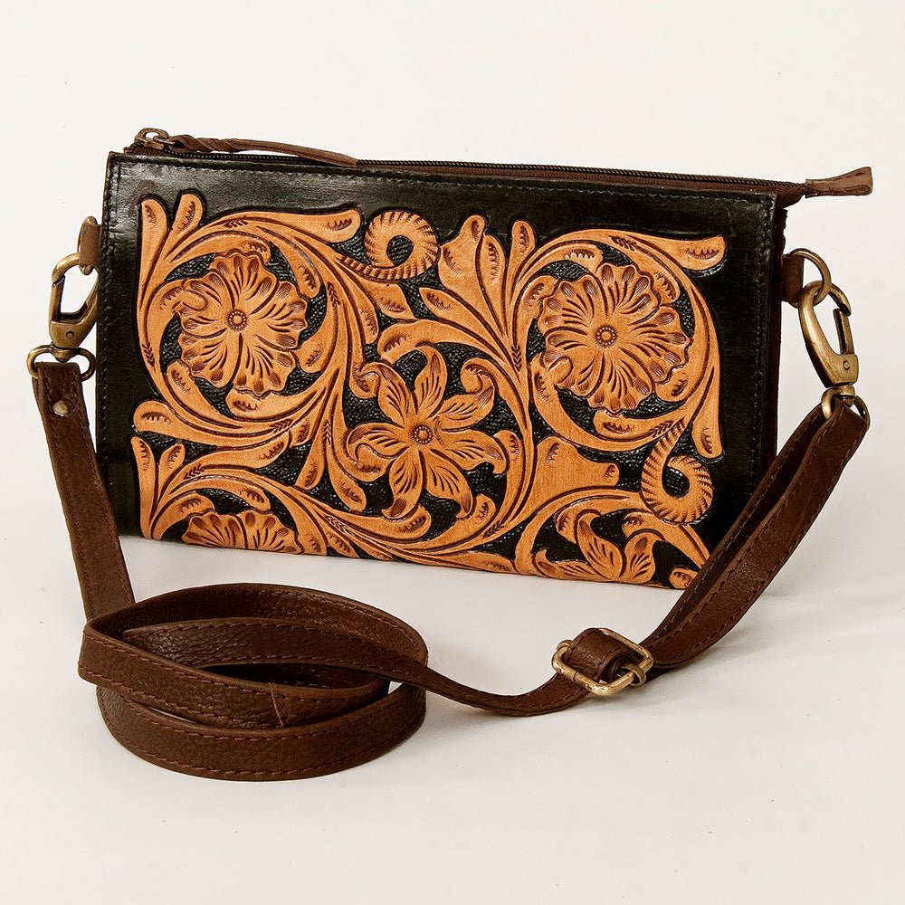 American Darling Small Crossbody Beautifully Hand Tooled Genuine