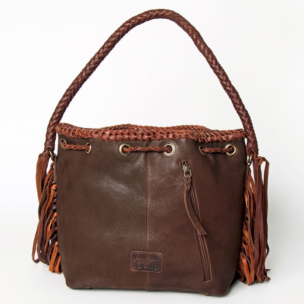 American Darling Bucket Genuine Leather Women Bag Western Handbag Purse