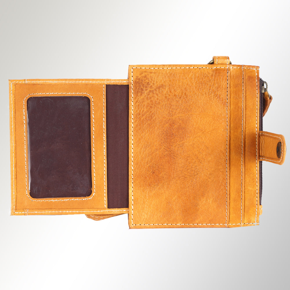 Never Mind Nmbgm133A Wallet Vintage Handmade Genuine Cowhide Leather Women Bag Western Handbag Purse