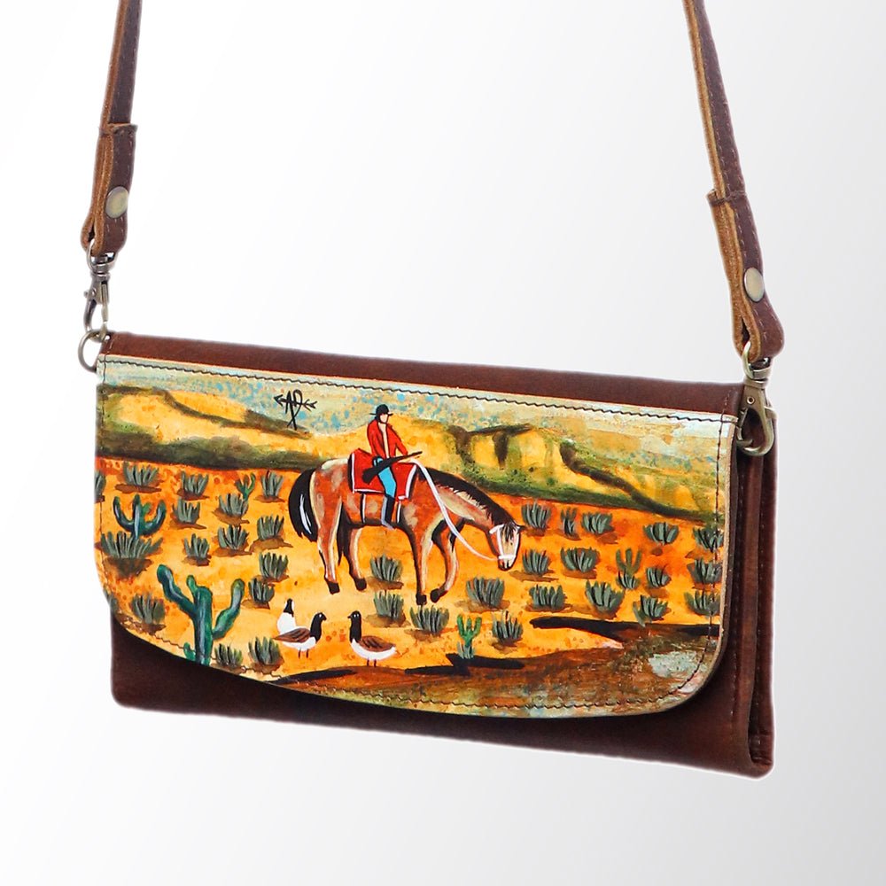 American Darling Wallet Genuine Leather Women Bag Western Handbag Purse