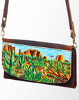 American Darling Wallet Hair on Full Grain Genuine Leather Western Women Bag | Handbag Purse Travel Clutch