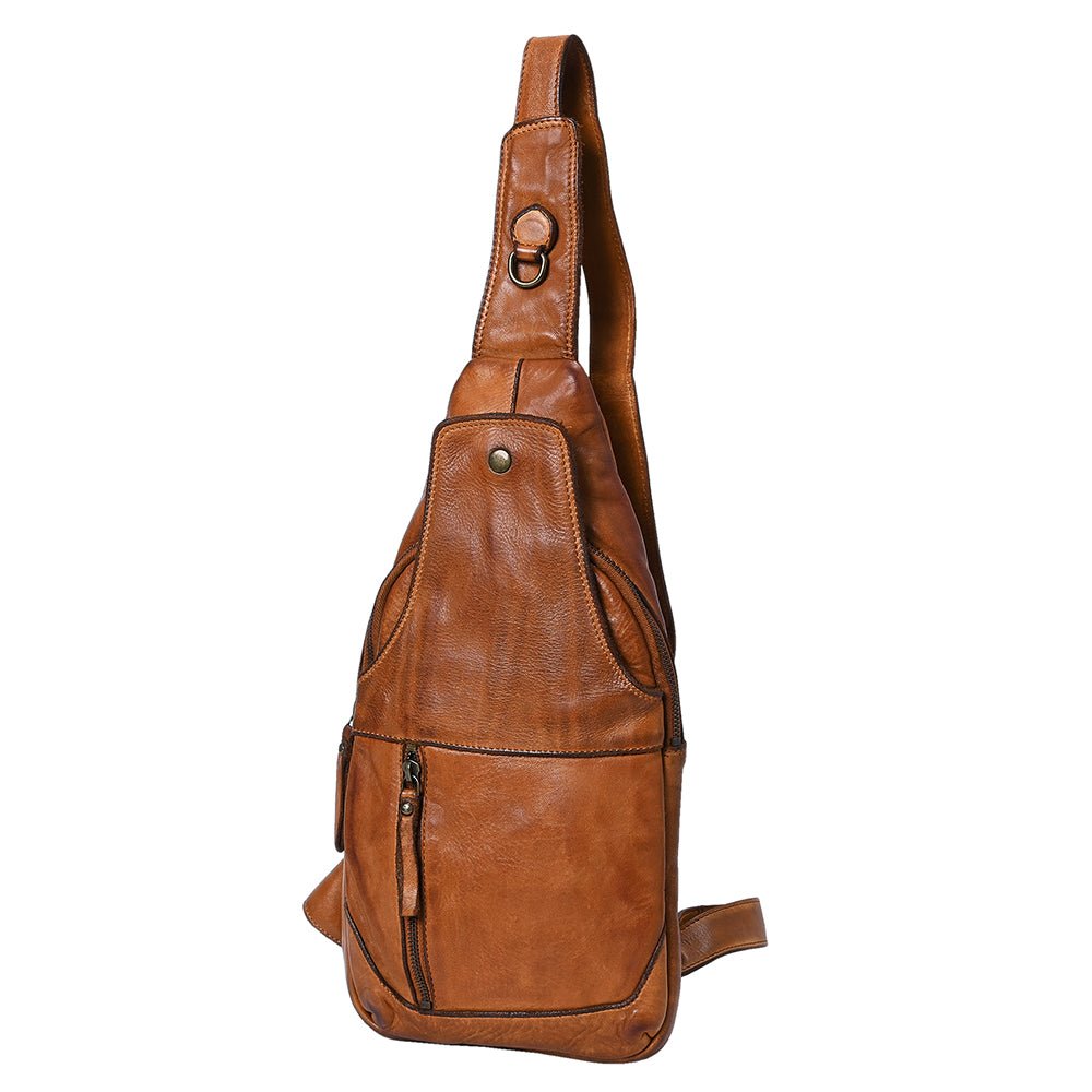 Full Grain Leather Sling Bag - SWC202 – Hilason