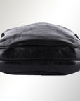 Spaghetti Western Swc205Blk Sling Vintage Handmade Drum Dyed Genuine European Cowhide Leather Women Bag Western Handbag Purse