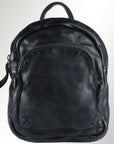 Spaghetti Western Swc206Blk Backpack Vintage Handmade Drum Dyed Genuine European Cowhide Leather Women Bag Western Handbag Purse