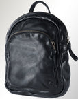 Spaghetti Western Swc206Blk Backpack Vintage Handmade Drum Dyed Genuine European Cowhide Leather Women Bag Western Handbag Purse